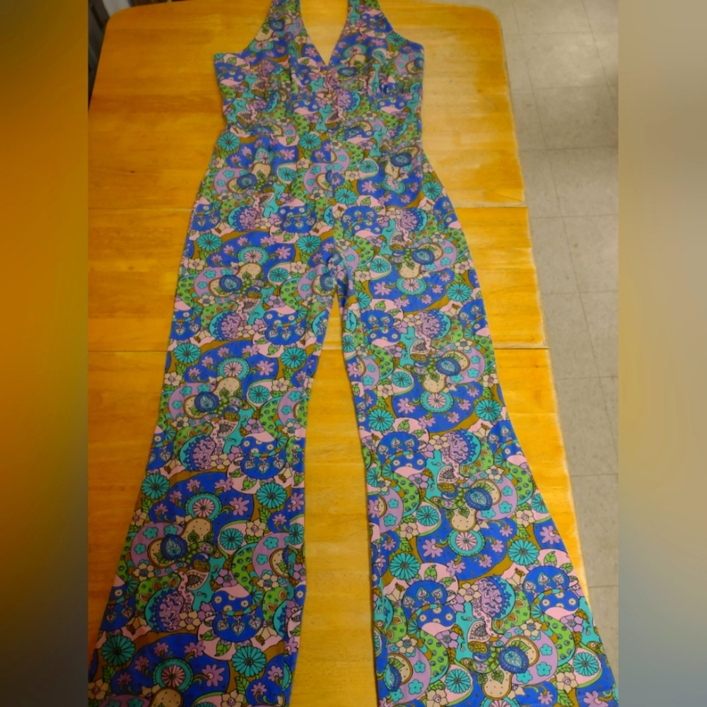 Hippie shake jumpsuit halter top